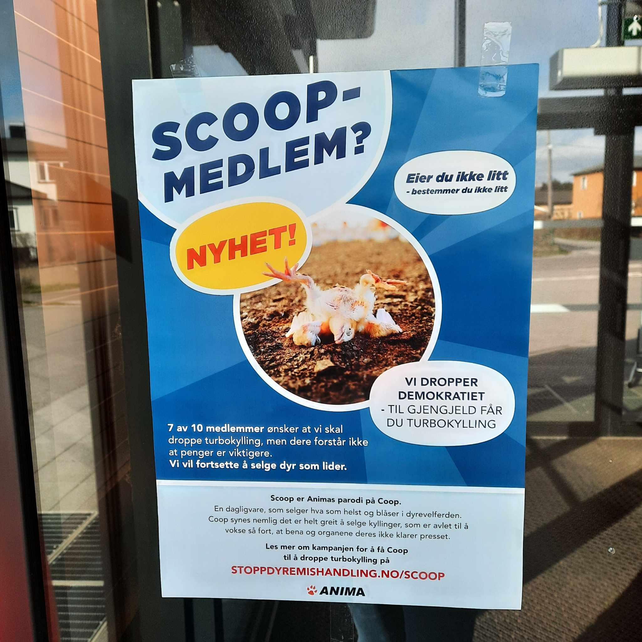 Coop parodi plakt, av Anima